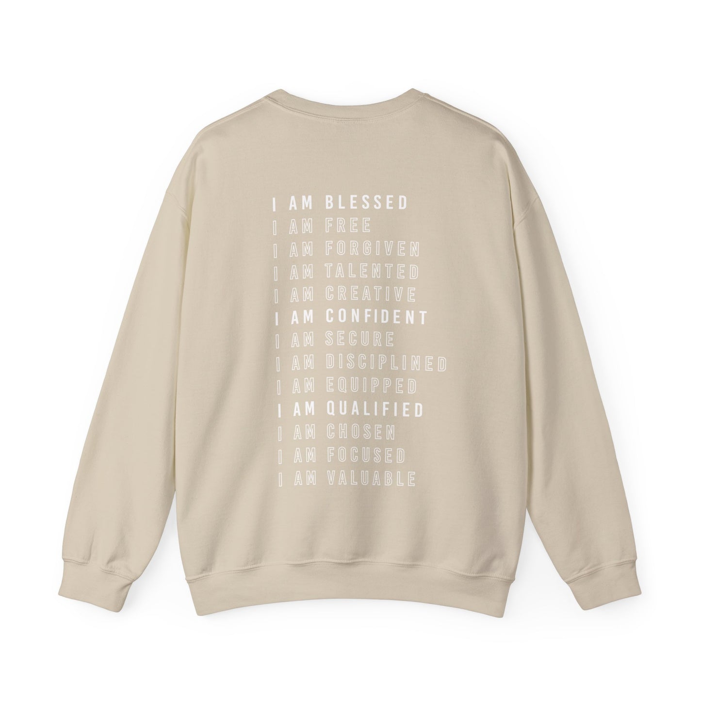 I AM BLESSED NEUTRAL COLOR CREWNECKS