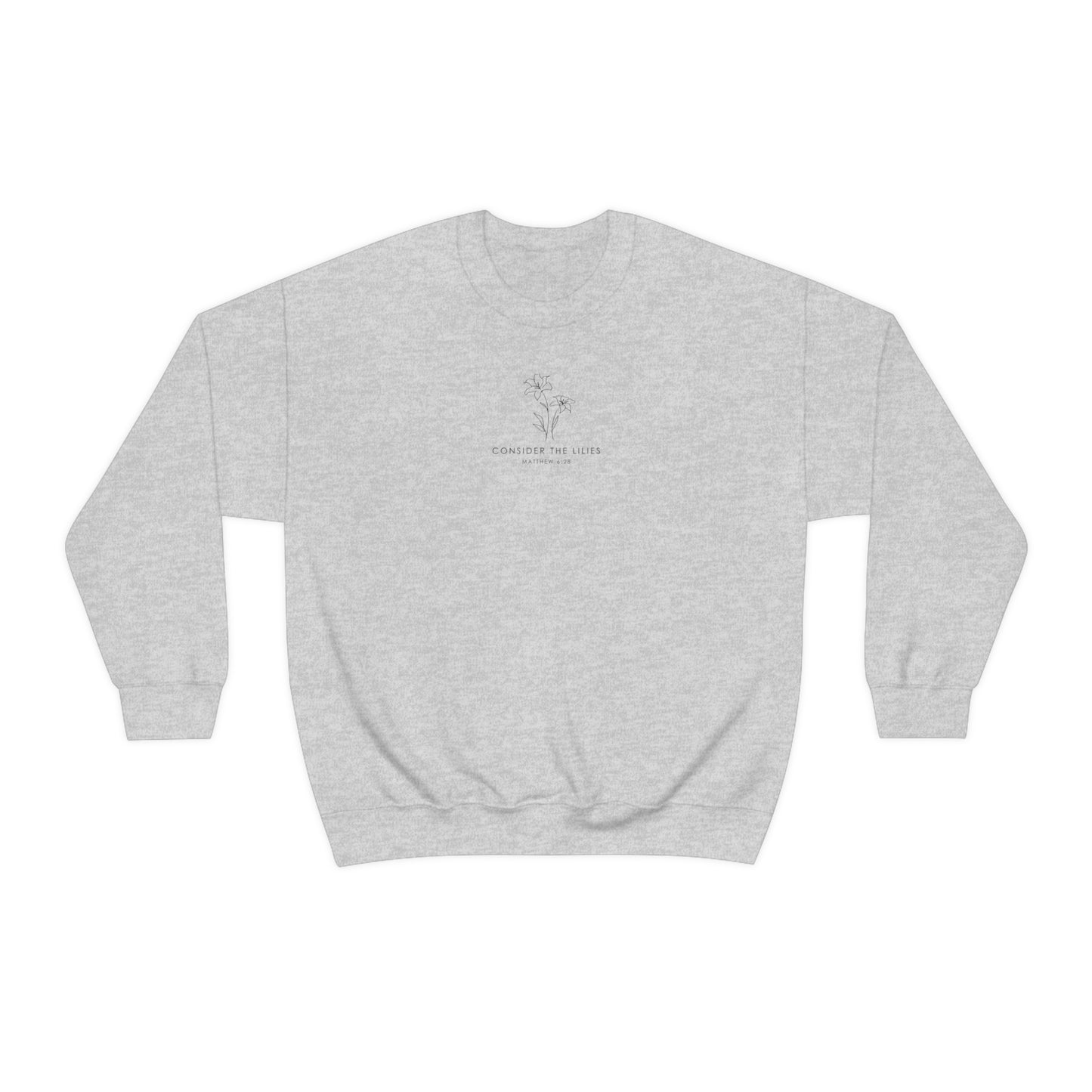 CONSIDER THE LILIES CREWNECK