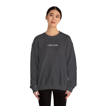 I TRUST IN GOD NEUTRAL COLOR CREWNECKS