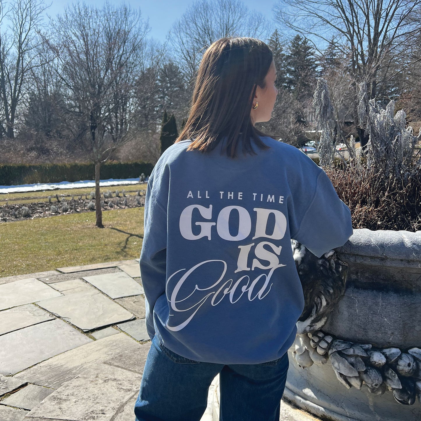 GOD IS GOOD CREWNECK